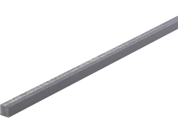 PVC firkantprofil (L x B x H) 500 x 10 x 10 mm - 1 stk