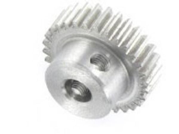 Reely stål cylindriskt kugghjul modul 0,5, borrdiameter 4 mm, 30 tänder