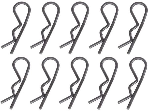 Reely 1:5 karosseriklemmer svart lengde 30 mm 10 stk (511131)