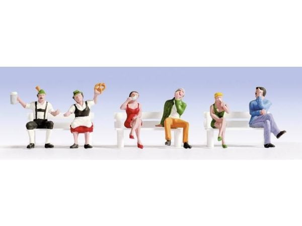 NOCH Sitting People, HO (1:87), Monivärinen