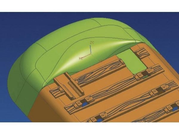 H0 Roco geoLINE (med ballast) 61180 Endestykke 6 stk