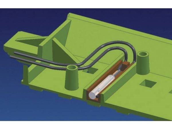 61193 H0 Roco geoLINE (med ballast) reed-bryter