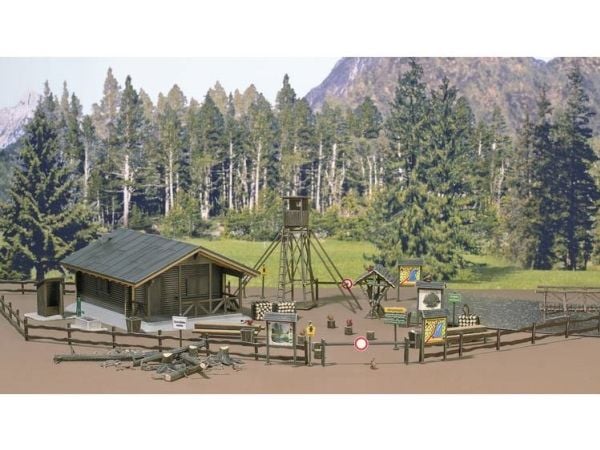 Busch 6042 H0 sett skogshytte byggesett