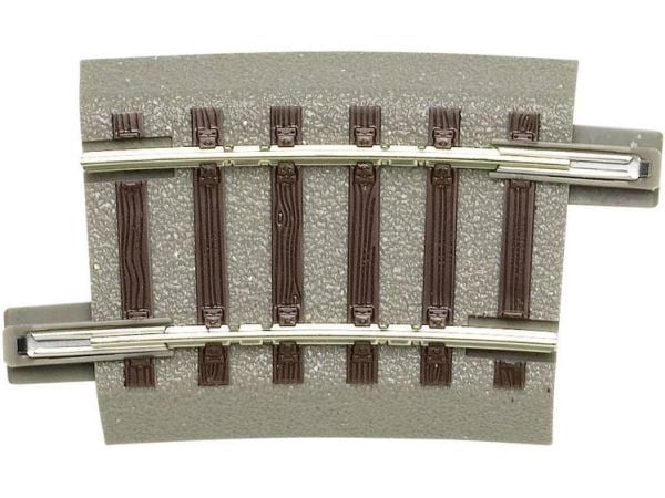 H0 Roco geoLINE (med ballast) 61129 bøyd spor, 6 stk