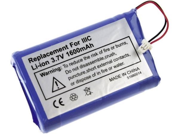 XCell PDA-batteri Erstatter originalbatteri 170-0737, B520003 3,7 V 1600 mAh