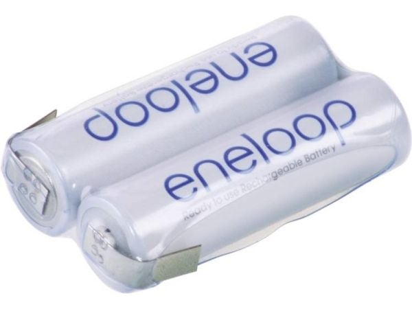 Panasonic eneloop F1x2 batteripakke celler: 2 stk R6 (AA) Z-loddelapp NiMH 2,4 V 1900 mAh