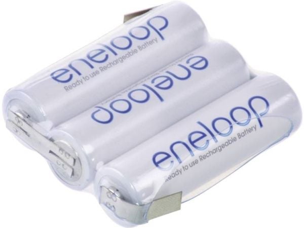 Panasonic eneloop F1x3 batteripakke, cellestørrelse: 3x R6 (AA) NiMH 3,6 V 1900 mAh