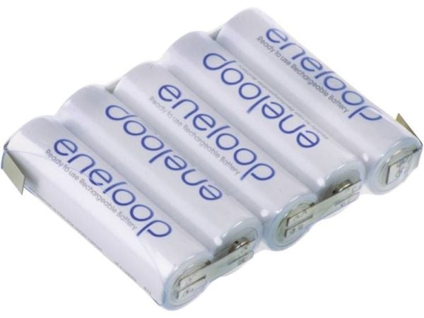 Panasonic BK3-MCCF Batteripakke Celletal: 5 Batteristørrelse: R6 (AA) Z-loddefane NiMH 6 V 1900 mAh