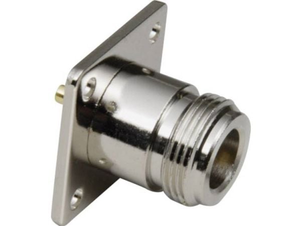 BKL Electronic 0404027, N jack, RP 3.5 jack, Hunkjønn/Hunkjønn, 50 O, Sølv, 0,029 g