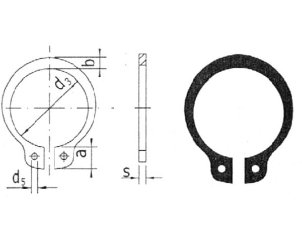 Akselsikringsring Reely for akseldiameter 8 mm (20 stk)