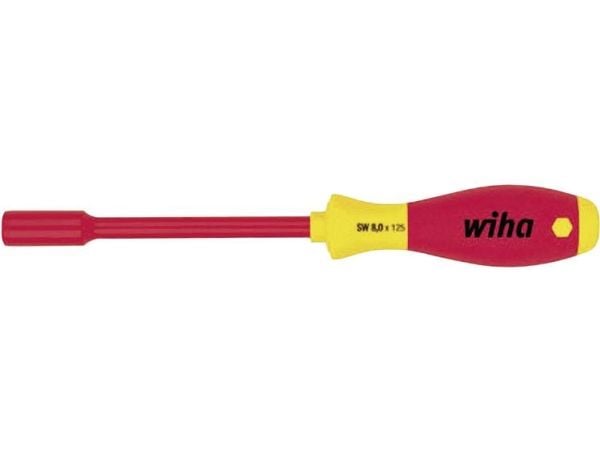 Wiha VDE pistorasia-avainruuvimeisseli SoftFinish Leveys lattojen yli (metrinen): 13 mm Terän pituus: 125 mm (00864)