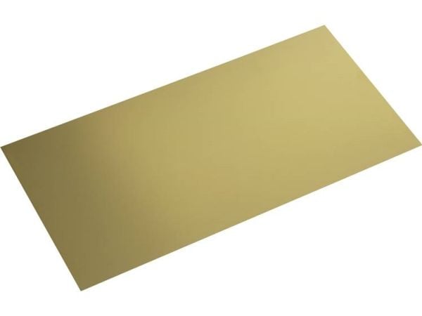 Messingplate (L x B) 400 mm x 200 mm 0,5 mm, 1 stk