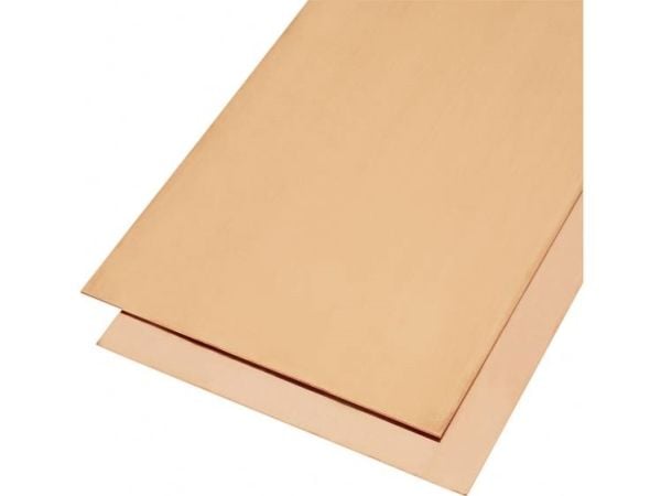 Kobberplate (L x B) 400 x 200 mm, 1 mm, 1 stk