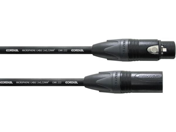 Cordial CPM 7.5 FM, XLR (3-pin), Hunkjønn, XLR (3-pin), Hankjønn, 7,5 m, Svart