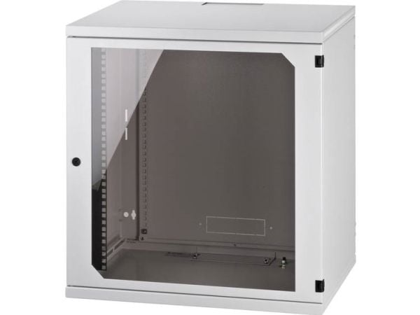 Monacor RACK-12W, Veggmonterbar hylle, 40 kg, Nøkkellås, 20 kg, Grå