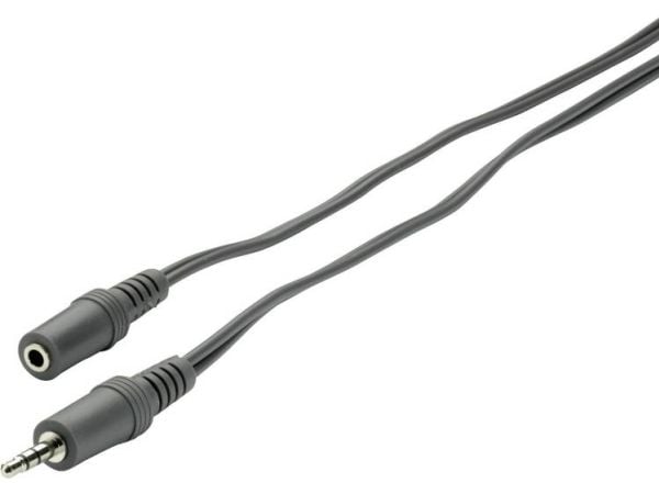 SpeaKa Professional SP-1300376, 3.5mm, Hanstik, 3.5mm, Hunstik, 2 m, Grå