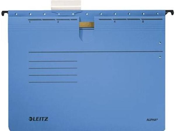 Leitz ALPHA - Ripustettava kansio - A4 - välilehdillä - sininen