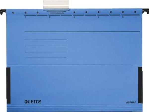 Leitz ALPHA - Ripustettava kansio - V-pohja - A4 - välilehdillä - sininen (5 kpl)