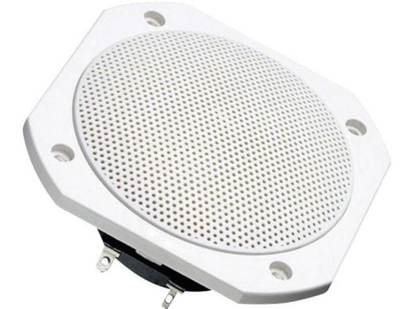 Visaton VS-FRS10WP/8W, 25 W, 50 W, 8 O, 90 - 19000 Hz, Hvit, 115 mm