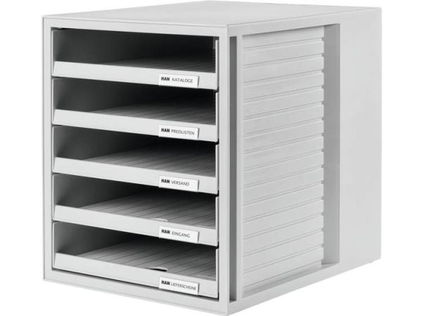 HAN Schrank-Set, Grå, Polystirol, 5 skuffer, 330 mm, 275 mm, 320 mm
