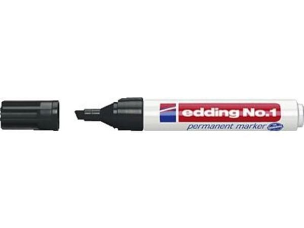 Marker Edding No. 1 permanent sort 1-5 mm (stk.)