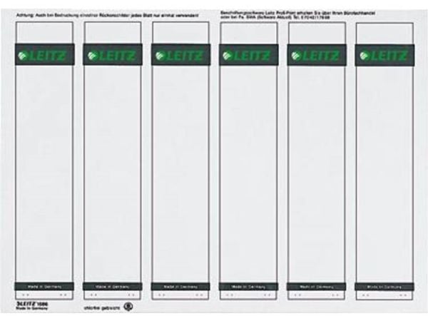Leitz 16862085, Harmaa, Suorakulmio, Rengaskansio, Paperi, 80 g/m², 6 kpl