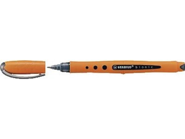 STABILO worker+ medium, Stiftpenna, Svart, Orange, Svart, 0,5 mm, Medium, Ambidextrous