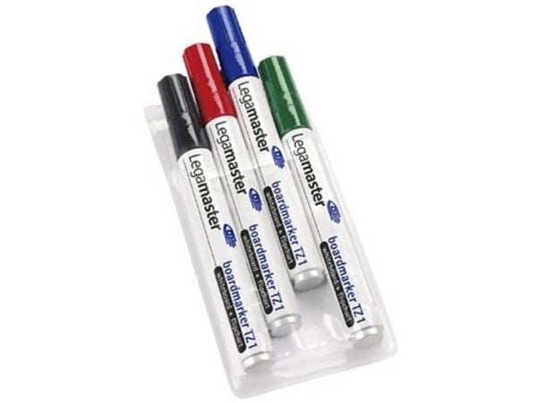 Legamaster 7-110094, 4 stykker, Svart, Blå, Grønn, Rød, 59,6 g, 75 mm, 145 mm, 18 mm