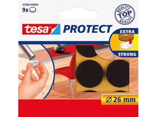 TESA Protect, Ruskea, Suorakulmainen, CE, 2,6 cm, 9 kpl