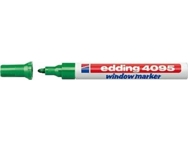 edding 4095 window - Markering - grön - vattenbaserat bläck - 2-3 mm