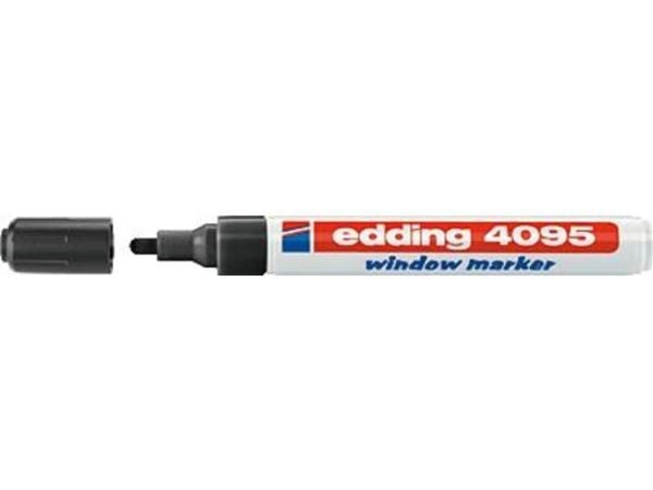 edding 4095 window - Markør - for glass - svart - vannbasert blekk - 2-3 mm