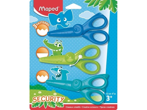 Maped Kidicraft kreativ saks 13cm 3 stk MAPED