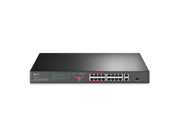 TP-Link TL-SL1218P, Ikke administreret, Fast Ethernet (10/100), Strøm over Ethernet (PoE), Stativ-montering