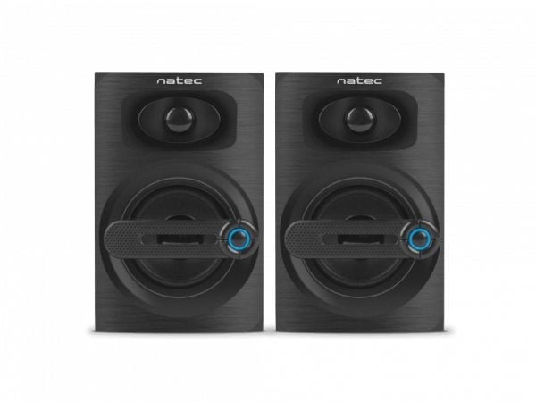 NATEC COUGAR, 2.0 kanaler, Ledningsført, 6 W, 80 - 20000 Hz, Sort