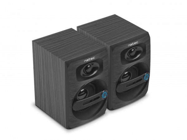 NATEC COUGAR, 2.0 kanaler, Ledningsført, 6 W, 80 - 20000 Hz, Sort