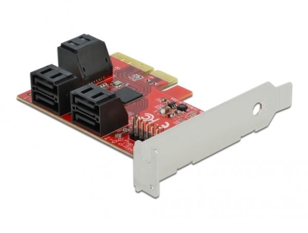 DeLOCK - Storage-Controller - SATA 6Gb/s Low-Profile - 600MBps - PCIe 3.0 x4 (89042)