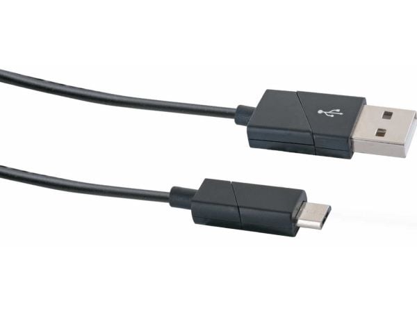 Schwaiger Power4You Ultimate - USB-kabel - USB (P) rotating til Micro-USB type B (P) rotating - USB 2.0 - 1.2 m - rund - svart