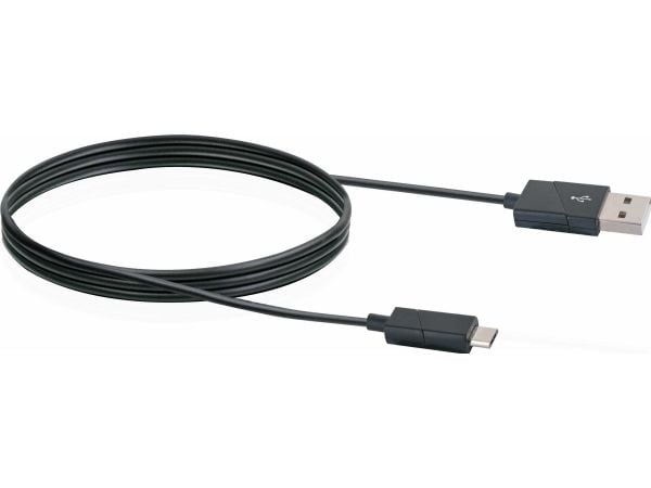 Schwaiger Power4You Ultimate - USB-kabel - USB (P) rotating til Micro-USB type B (P) rotating - USB 2.0 - 1.2 m - rund - svart