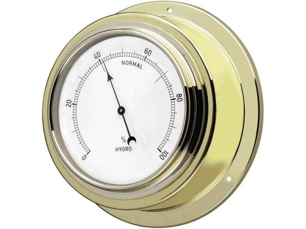TFA-Dostmann 44.1009, Elektronisk miljøtermometer, Innendørs, Analog, Gull, Hvit, Messing, Vegg