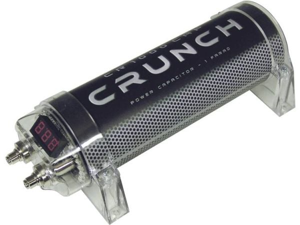 Crunch CR1000CAP, Lieriömäinen, DC, 1 kpl, Musta, Harmaa, Läpinäkyvä, 1000000000 nF, 11 - 14.5 V