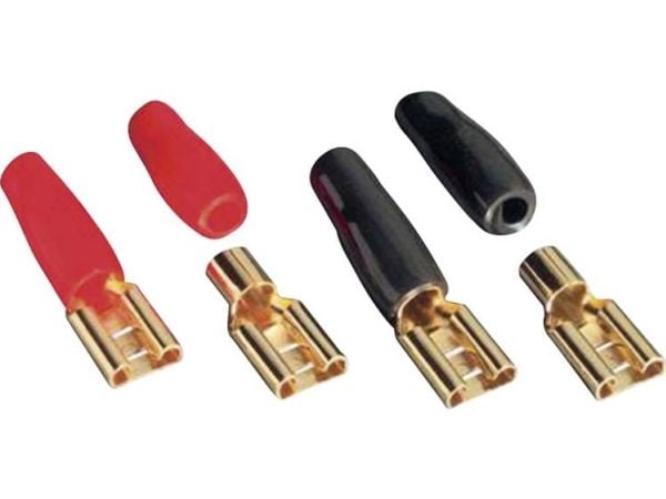 Sinuslive bil HiFi høyttalerkontaktsett 1 x 6 mm² forgylt