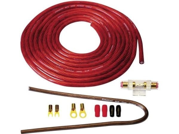 Sinustec BCS-2500 bil-HiFi tilkoblingssett til utgangsforsterkere 25 mm²