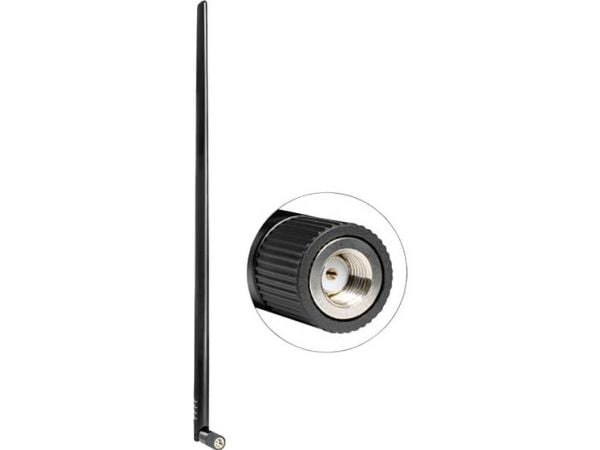 Delock WLAN - Antenne - Wi-Fi - 9 dBi - rundtstrålende - svart