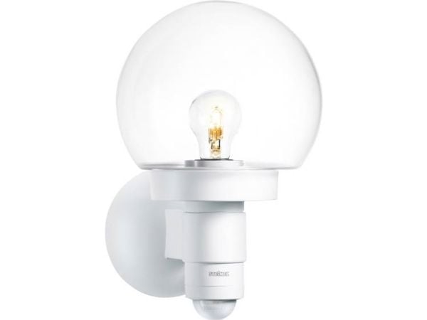 Steinel AUSSENLEUCHTE L 115 S WS 657413 utendørs vegglampe med bevegelsessensor LED (RGB) E27 60 W hvit
