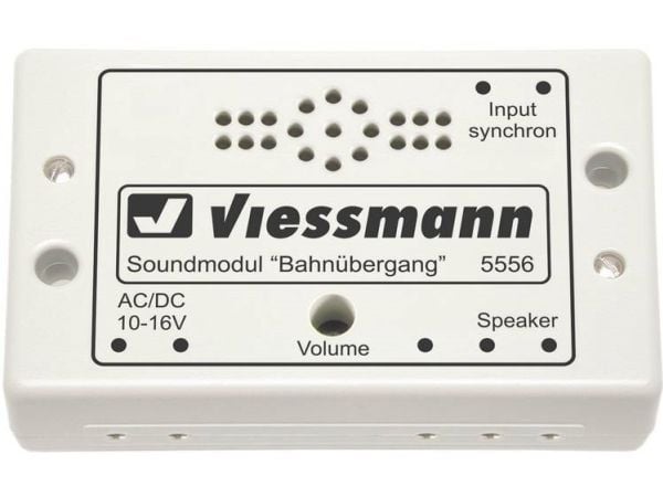 Viessmann 5556 lydmodul, jernbaneovergang ferdig komponent