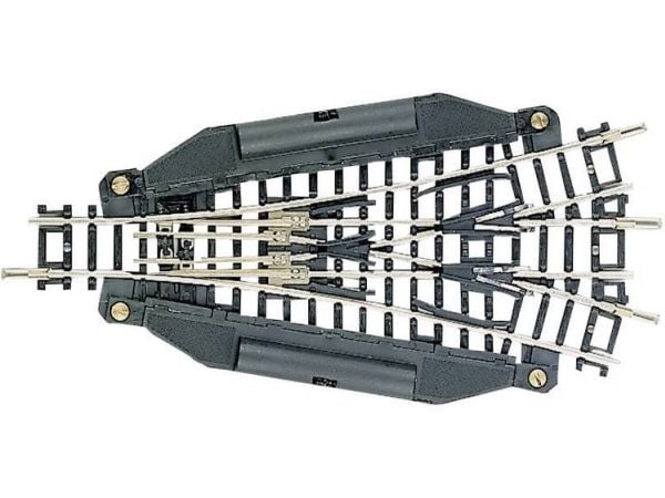 Fleischmann skinne 22247 (uten grus) treveis sporveksel, elektrisk 112,6 mm 15° 362,6 mm