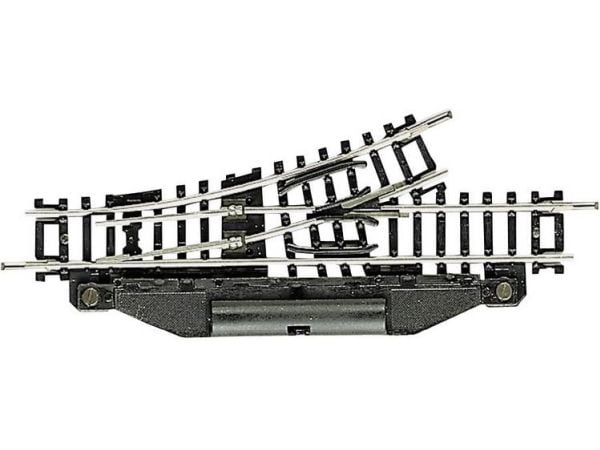 Fleischmann N-skinne (uten pukk) spor, elektrisk, venstre 104,2 mm 24° 194,6 mm