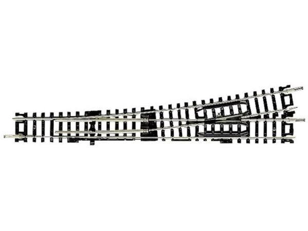 Fleischmann skinnestykke 22301 N, underjordisk spor, venstre 155 mm, 10° 765 mm (uten ballast)