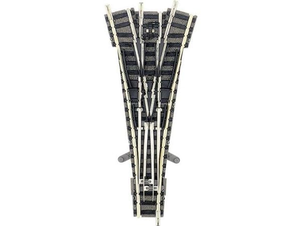Fleischmann piccolo 9157 (med ballast) treroms sporveksel 111 mm 15°