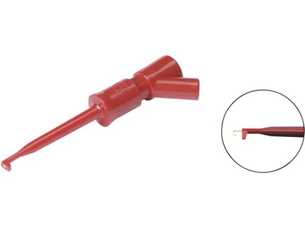 SKS Hirschmann KLEPS 2 BU Probe Stikforbindelse 2 mm CAT I Rød SKS Hirschmann KLEPS 2 BU Probe Stikforbindelse 2 mm CAT I Rød